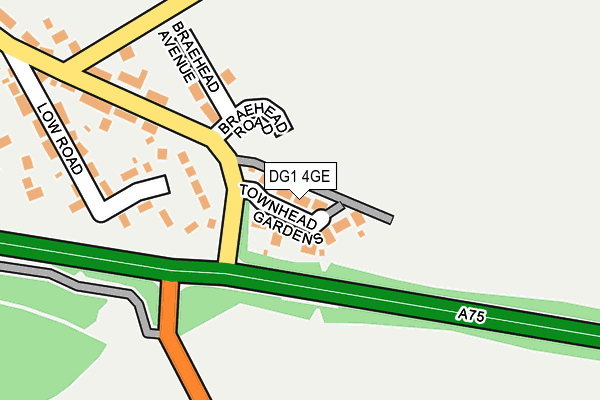 DG1 4GE map - OS OpenMap – Local (Ordnance Survey)