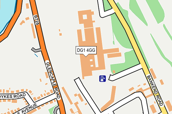 DG1 4GG map - OS OpenMap – Local (Ordnance Survey)