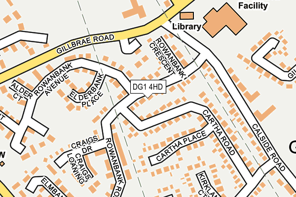DG1 4HD map - OS OpenMap – Local (Ordnance Survey)