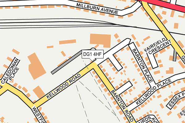 DG1 4HF map - OS OpenMap – Local (Ordnance Survey)
