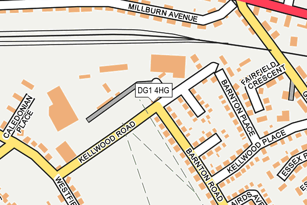 DG1 4HG map - OS OpenMap – Local (Ordnance Survey)