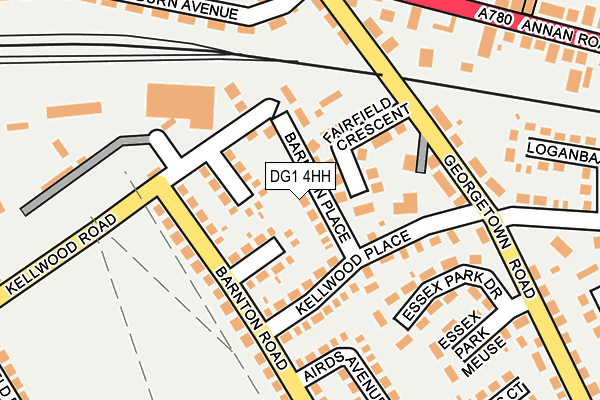 DG1 4HH map - OS OpenMap – Local (Ordnance Survey)