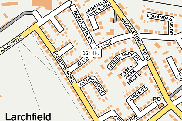DG1 4HJ map - OS OpenMap – Local (Ordnance Survey)