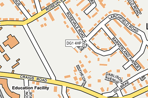 DG1 4HP map - OS OpenMap – Local (Ordnance Survey)