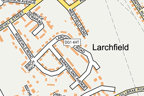 DG1 4HT map - OS OpenMap – Local (Ordnance Survey)