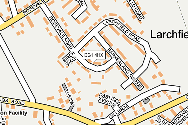 DG1 4HX map - OS OpenMap – Local (Ordnance Survey)