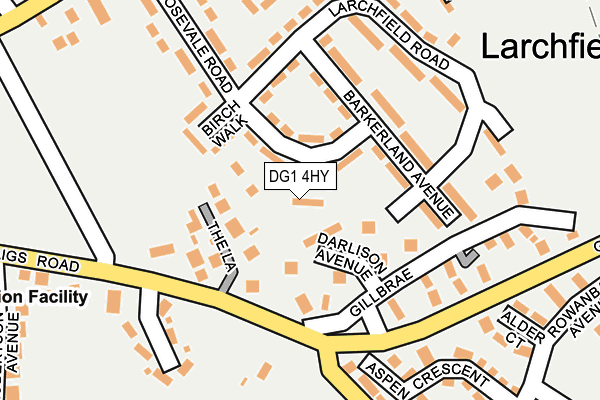 DG1 4HY map - OS OpenMap – Local (Ordnance Survey)