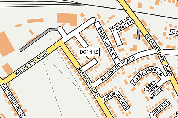 DG1 4HZ map - OS OpenMap – Local (Ordnance Survey)