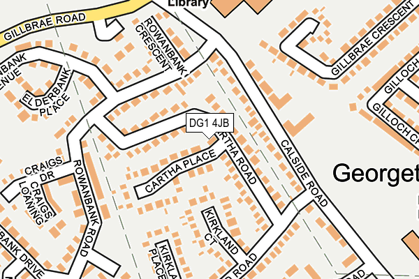 DG1 4JB map - OS OpenMap – Local (Ordnance Survey)