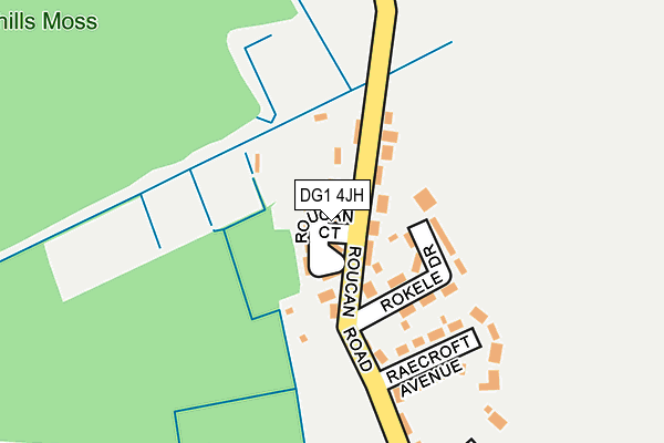 DG1 4JH map - OS OpenMap – Local (Ordnance Survey)