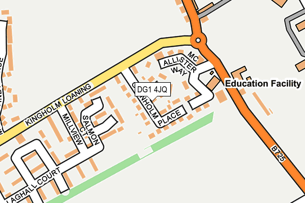DG1 4JQ map - OS OpenMap – Local (Ordnance Survey)