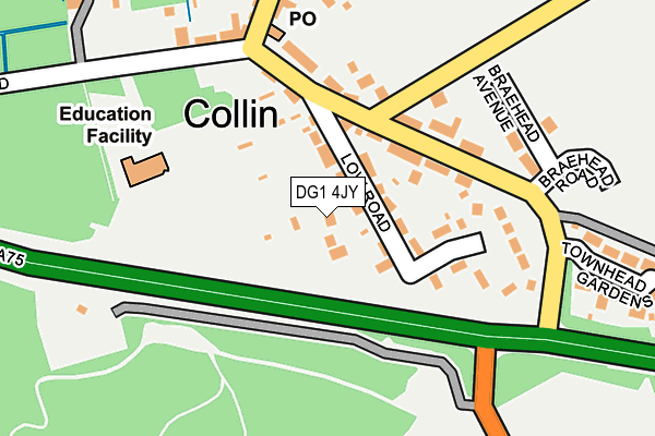 DG1 4JY map - OS OpenMap – Local (Ordnance Survey)