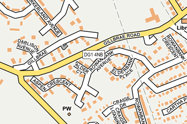 DG1 4NB map - OS OpenMap – Local (Ordnance Survey)