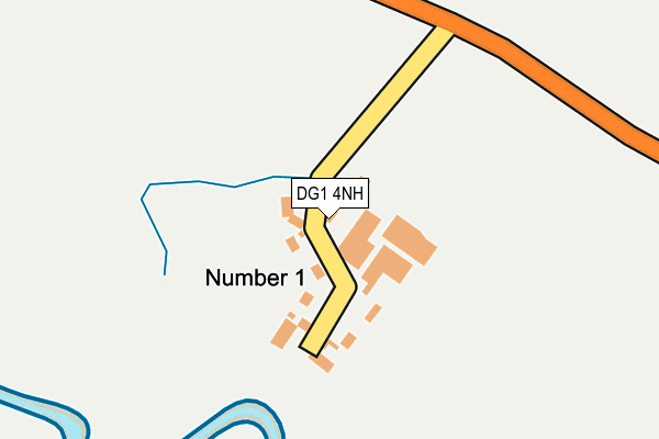 DG1 4NH map - OS OpenMap – Local (Ordnance Survey)