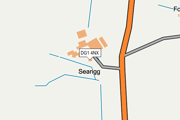 DG1 4NX map - OS OpenMap – Local (Ordnance Survey)
