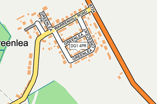 DG1 4PR map - OS OpenMap – Local (Ordnance Survey)