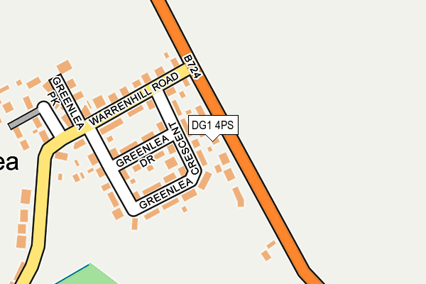 DG1 4PS map - OS OpenMap – Local (Ordnance Survey)