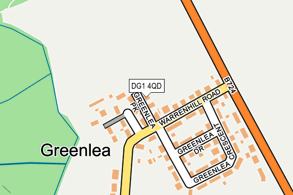 DG1 4QD map - OS OpenMap – Local (Ordnance Survey)