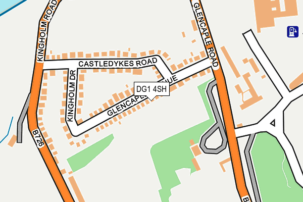DG1 4SH map - OS OpenMap – Local (Ordnance Survey)