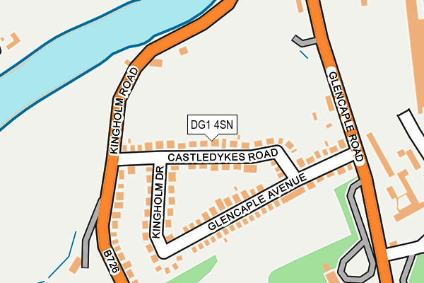 DG1 4SN map - OS OpenMap – Local (Ordnance Survey)