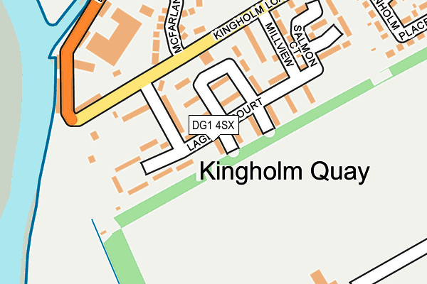 DG1 4SX map - OS OpenMap – Local (Ordnance Survey)
