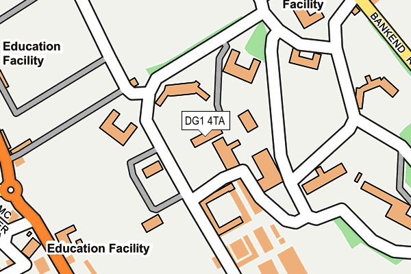DG1 4TA map - OS OpenMap – Local (Ordnance Survey)