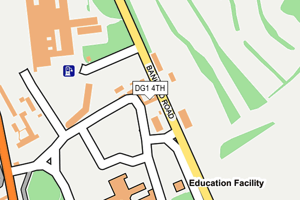 DG1 4TH map - OS OpenMap – Local (Ordnance Survey)