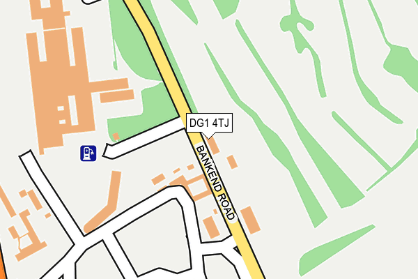 DG1 4TJ map - OS OpenMap – Local (Ordnance Survey)