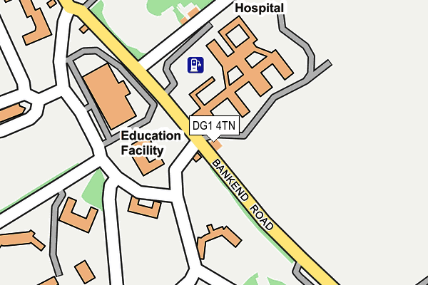 DG1 4TN map - OS OpenMap – Local (Ordnance Survey)