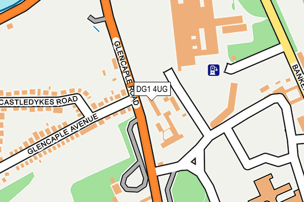 DG1 4UG map - OS OpenMap – Local (Ordnance Survey)