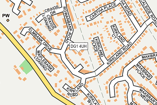 DG1 4UH map - OS OpenMap – Local (Ordnance Survey)