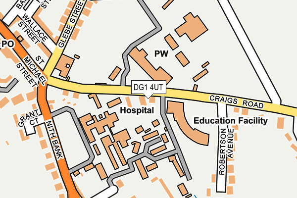 DG1 4UT map - OS OpenMap – Local (Ordnance Survey)
