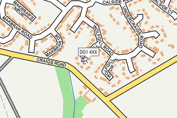 DG1 4XX map - OS OpenMap – Local (Ordnance Survey)