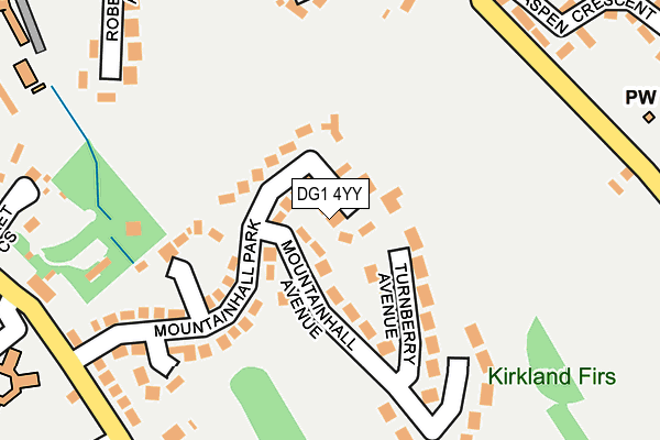 DG1 4YY map - OS OpenMap – Local (Ordnance Survey)