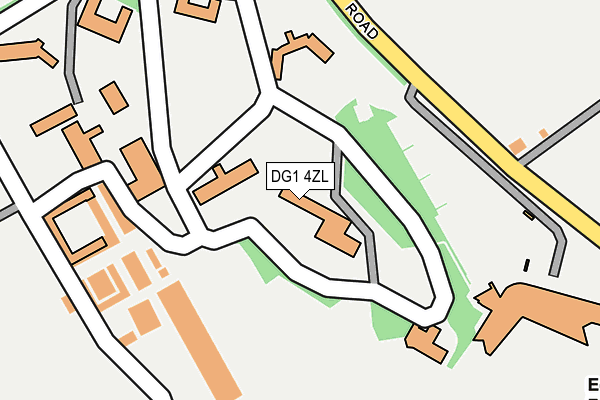 DG1 4ZL map - OS OpenMap – Local (Ordnance Survey)