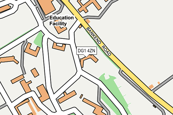 DG1 4ZN map - OS OpenMap – Local (Ordnance Survey)