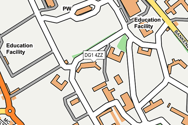DG1 4ZZ map - OS OpenMap – Local (Ordnance Survey)