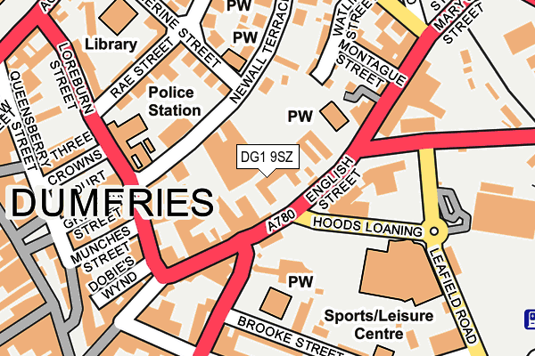 DG1 9SZ map - OS OpenMap – Local (Ordnance Survey)