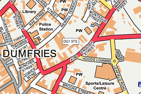 DG1 9TS map - OS OpenMap – Local (Ordnance Survey)