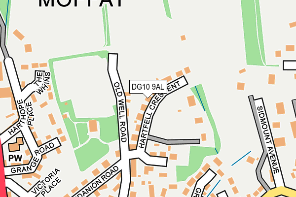 DG10 9AL map - OS OpenMap – Local (Ordnance Survey)