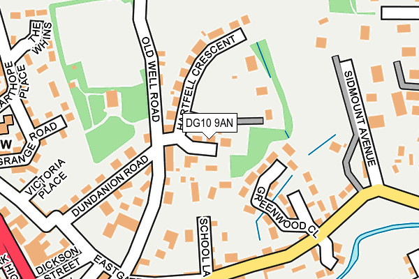 DG10 9AN map - OS OpenMap – Local (Ordnance Survey)