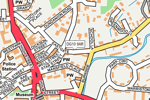 DG10 9AR map - OS OpenMap – Local (Ordnance Survey)