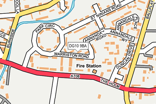 DG10 9BA map - OS OpenMap – Local (Ordnance Survey)