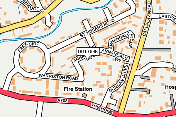 DG10 9BB map - OS OpenMap – Local (Ordnance Survey)