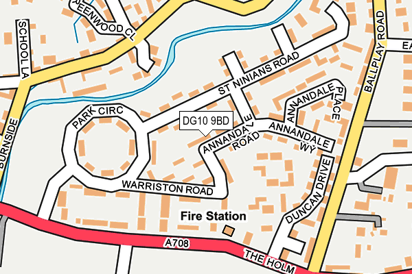 DG10 9BD map - OS OpenMap – Local (Ordnance Survey)