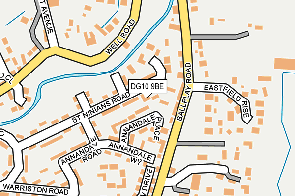 DG10 9BE map - OS OpenMap – Local (Ordnance Survey)