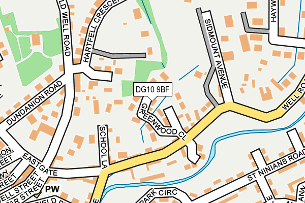 DG10 9BF map - OS OpenMap – Local (Ordnance Survey)