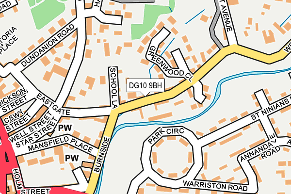 DG10 9BH map - OS OpenMap – Local (Ordnance Survey)