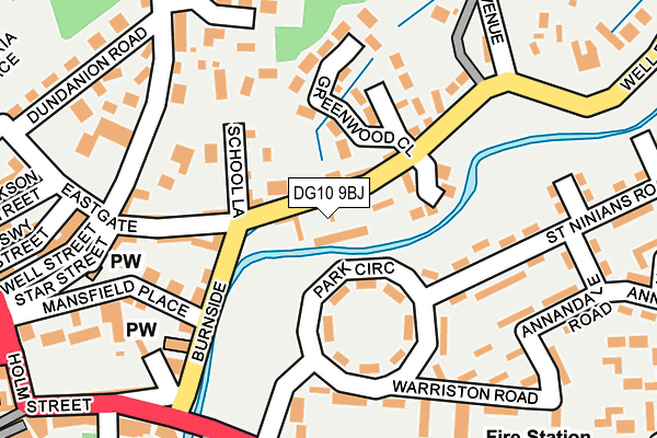 DG10 9BJ map - OS OpenMap – Local (Ordnance Survey)