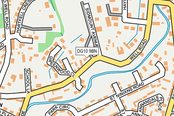 DG10 9BN map - OS OpenMap – Local (Ordnance Survey)